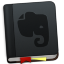 Evernote Grey Bookmark Icon 64x64 png